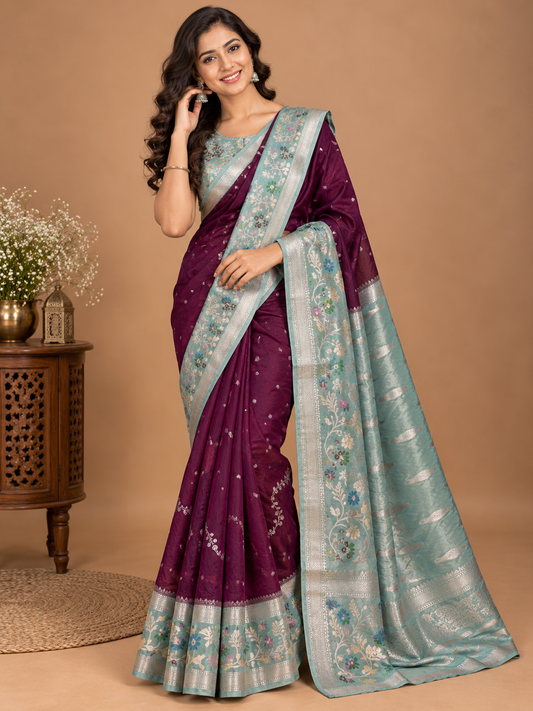 Keerthana-Soft Banarasi Silk Saree