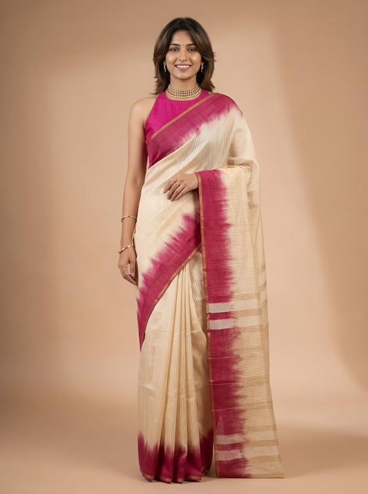 Lily-Semi Tussar Silk