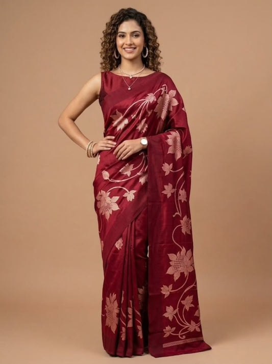 Romila-Banarasi Viscose Silk Saree