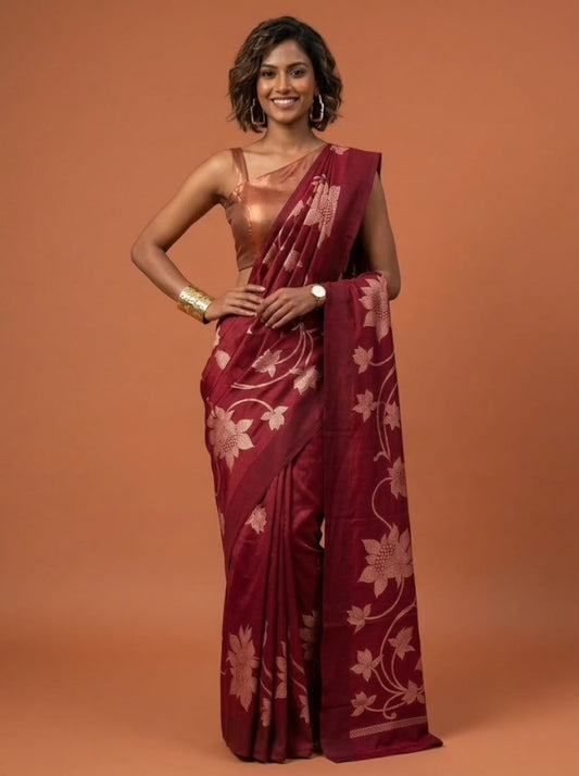 Romila-Banarasi Viscose Silk Saree