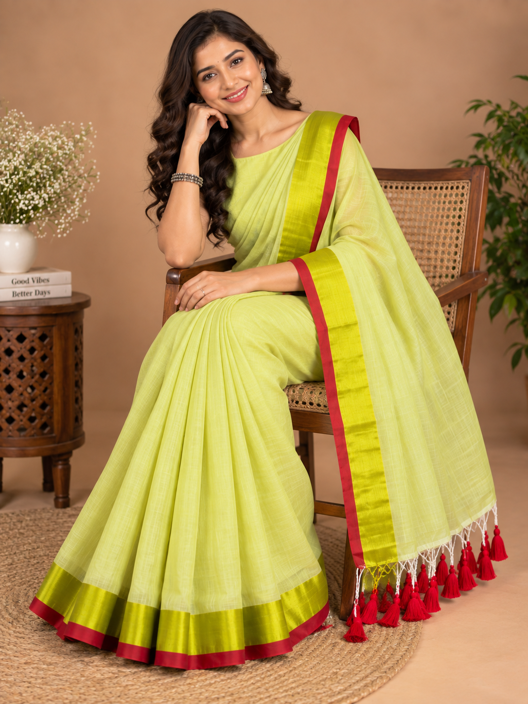 Vedhika-Mul Cotton saree