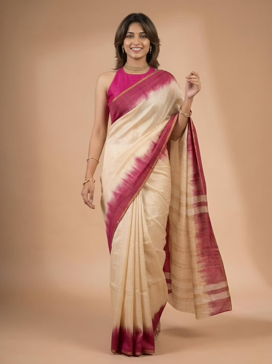Lily-Semi Tussar Silk