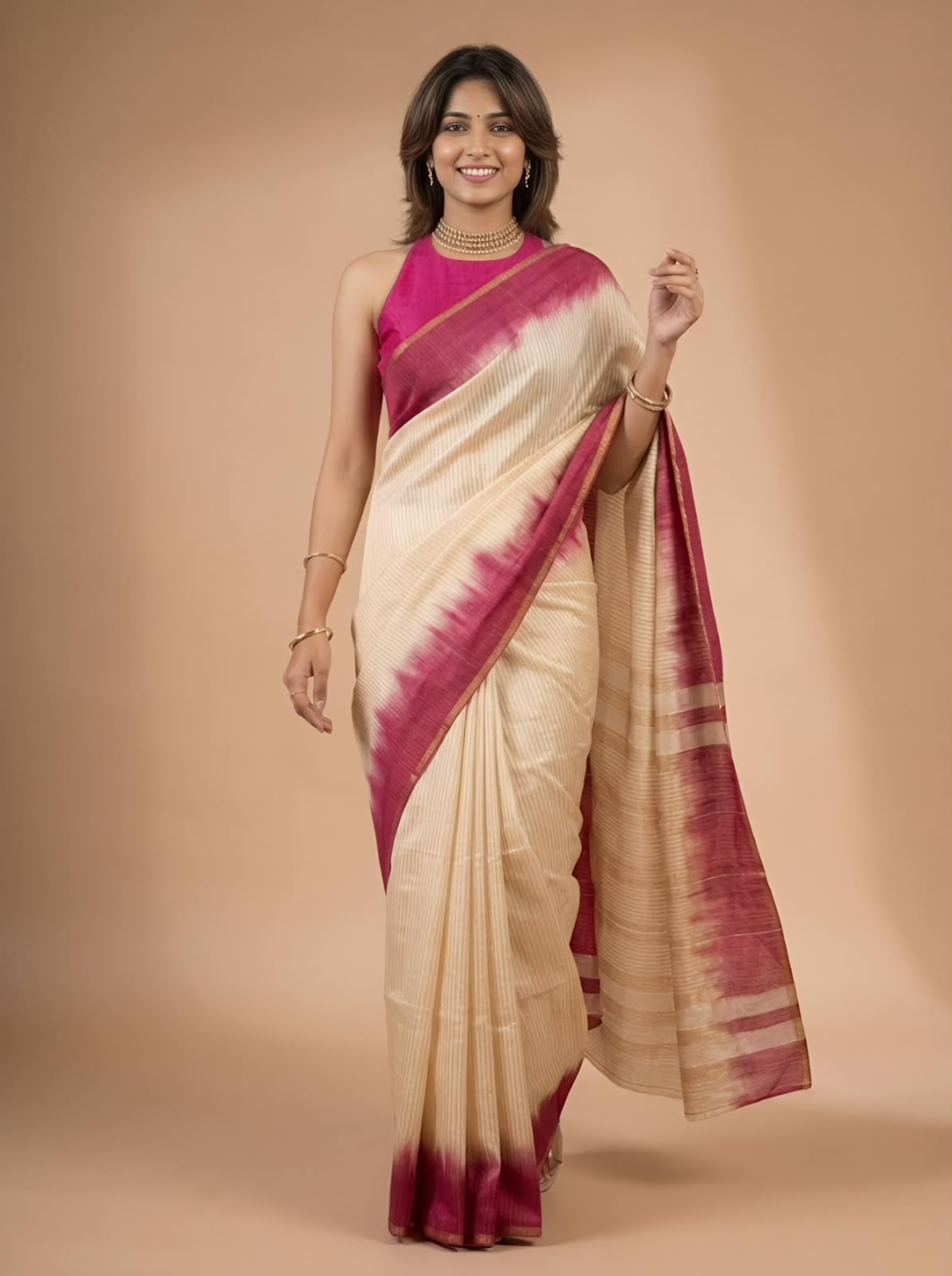 Lily-Semi Tussar Silk