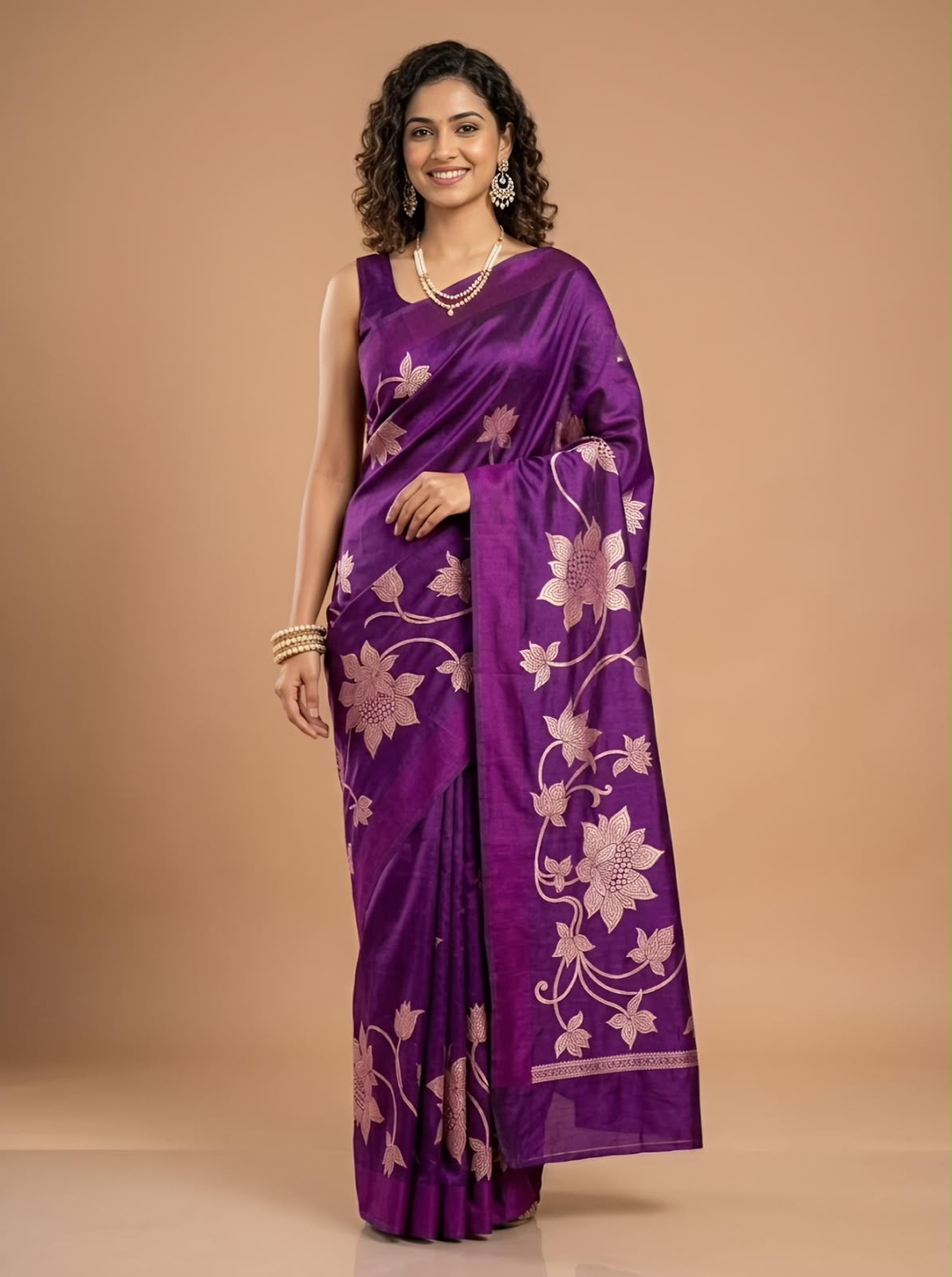 Vanya-Banarasi Viscose Silk  Saree