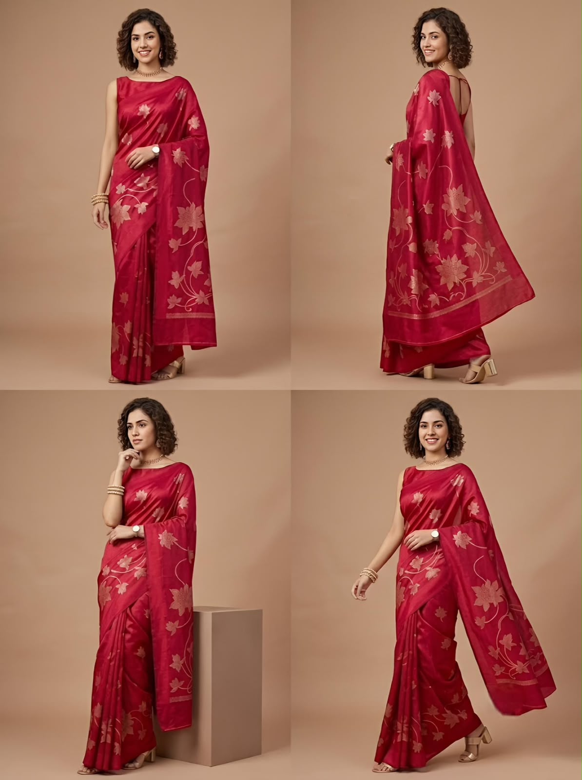 Avira-Banarasi Viscose Silk  Saree