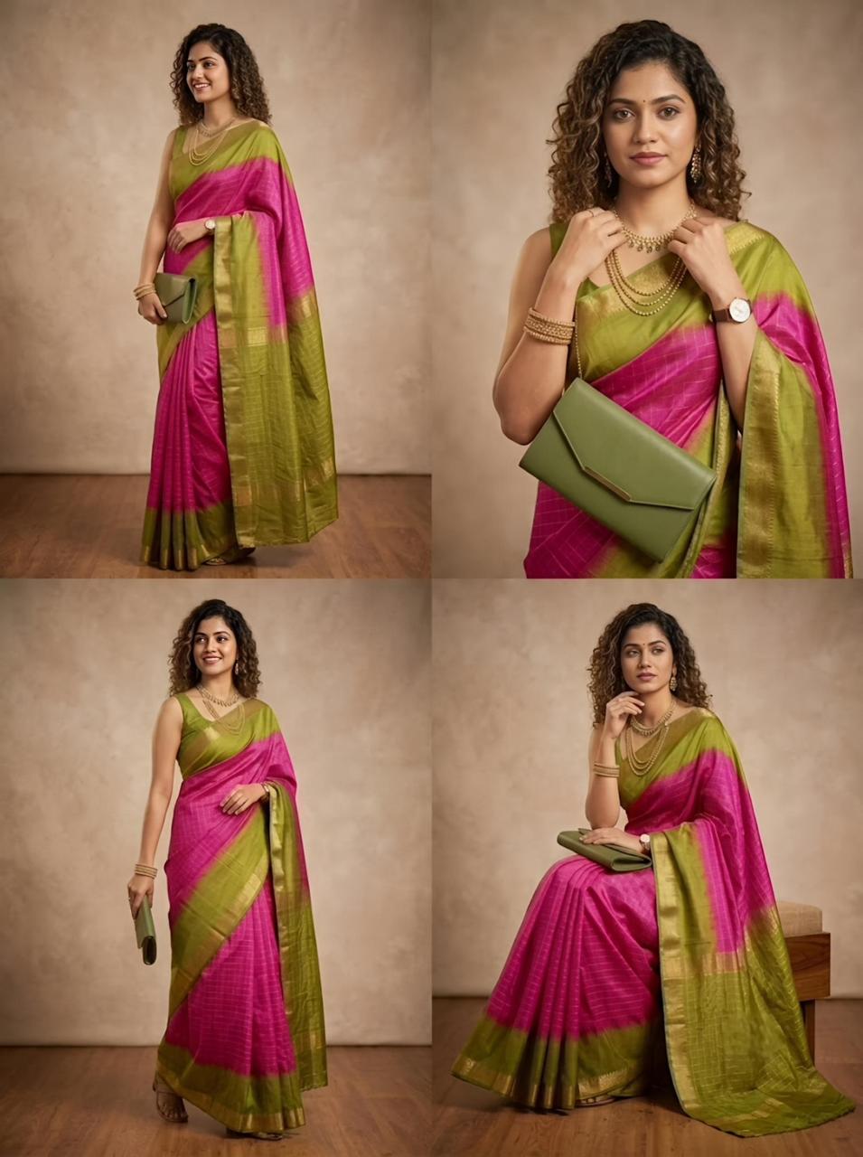 Kavitha Semi-Tussar silk